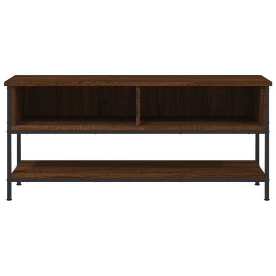 Tv-meubel 100x35x45 cm bewerkt hout bruin eikenkleur MeubelReus