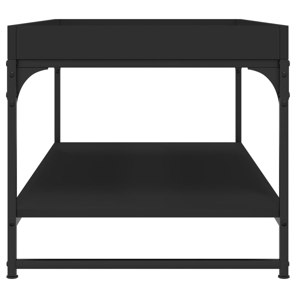 Salontafel 100x49x45 cm bewerkt hout zwart MeubelReus