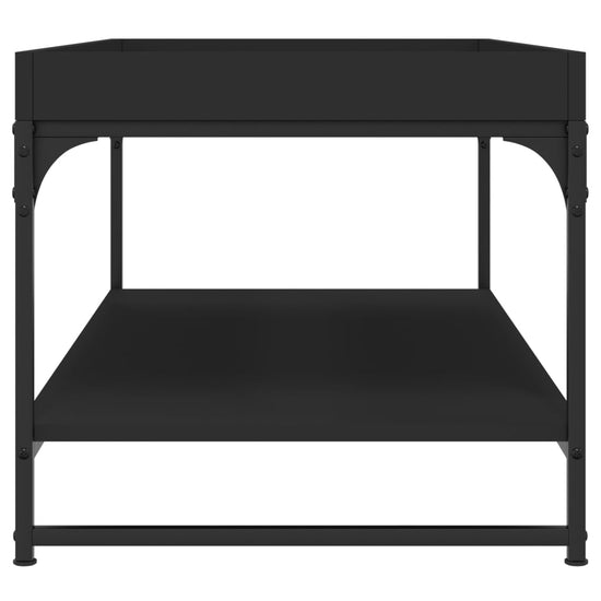 Salontafel 100x49x45 cm bewerkt hout zwart MeubelReus