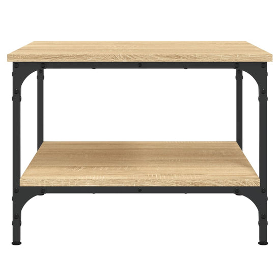 Salontafel 55x55x40 cm bewerkt hout sonoma eikenkleurig MeubelReus