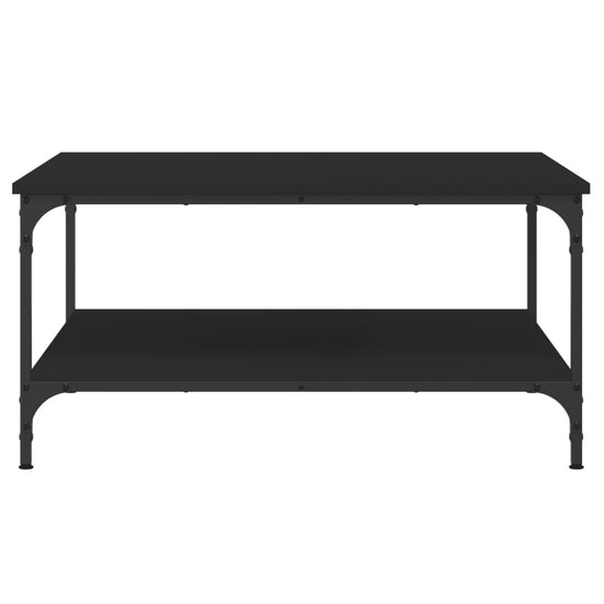 Salontafel 80x80x40 cm bewerkt hout zwart MeubelReus