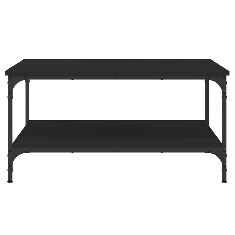 Salontafel 80x80x40 cm bewerkt hout zwart MeubelReus