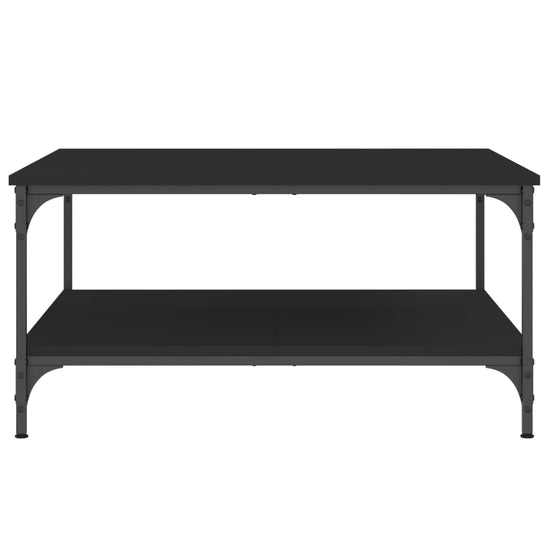 Salontafel 80x80x40 cm bewerkt hout zwart MeubelReus