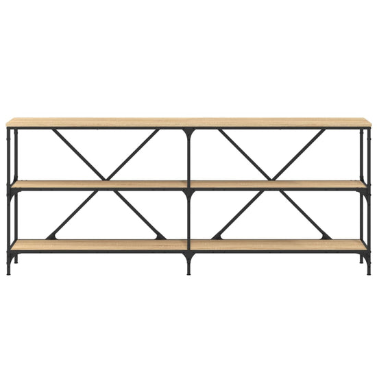 Wandtafel 180x30x75 cm bewerkt hout en ijzer sonoma eikenkleur MeubelReus