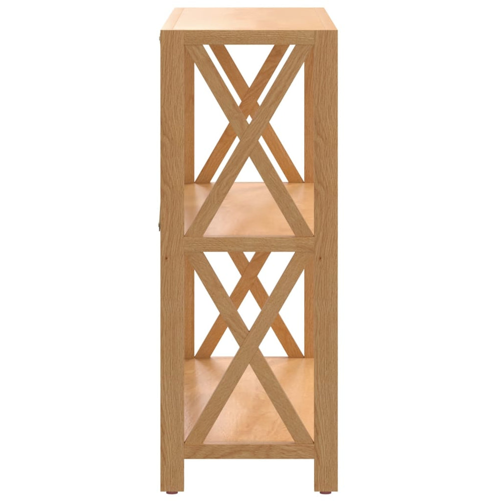 Kastje 3-laags 80x30x78 cm massief eikenhout MeubelReus