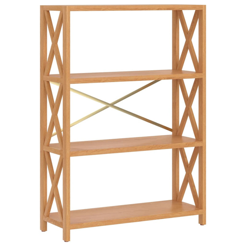 Schap 4-laags 80x30x112 cm massief eikenhout MeubelReus