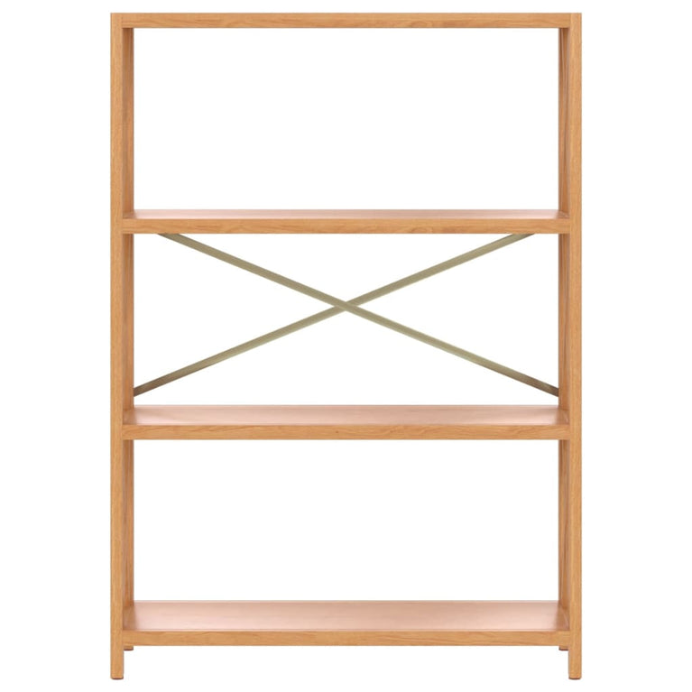 Schap 4-laags 80x30x112 cm massief eikenhout MeubelReus