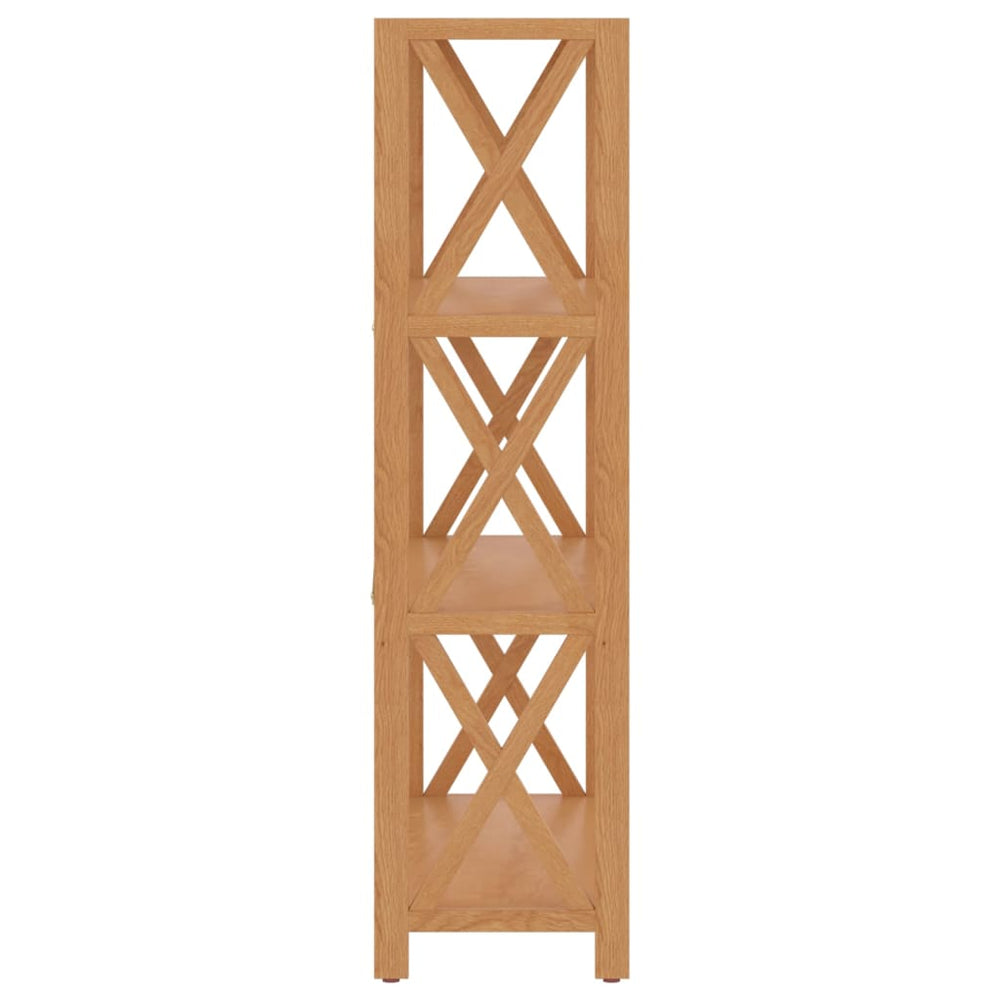 Schap 4-laags 80x30x112 cm massief eikenhout MeubelReus