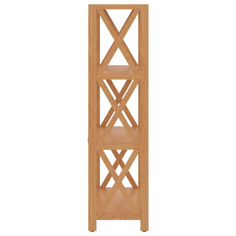 Schap 4-laags 80x30x112 cm massief eikenhout MeubelReus