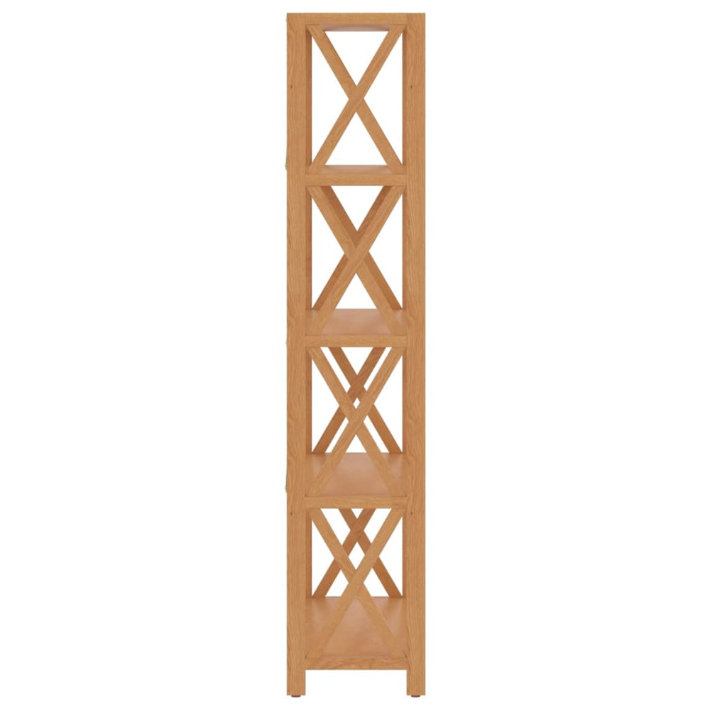 Opbergrek 5-laags 80x30x146 cm massief eikenhout MeubelReus
