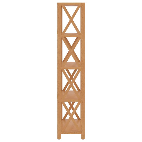 Opbergrek 5-laags 80x30x146 cm massief eikenhout MeubelReus