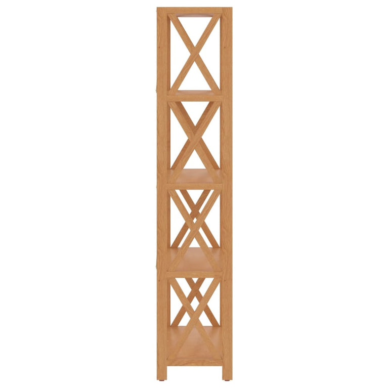 Opbergrek 5-laags 80x30x146 cm massief eikenhout MeubelReus