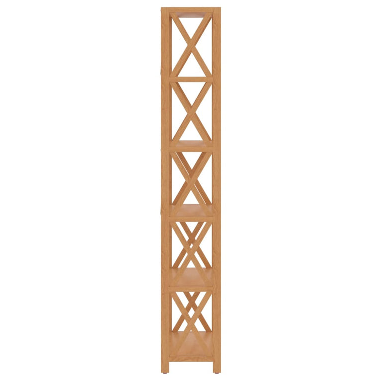 Opbergrek 6-laags 80x30x181 cm massief eikenhout MeubelReus