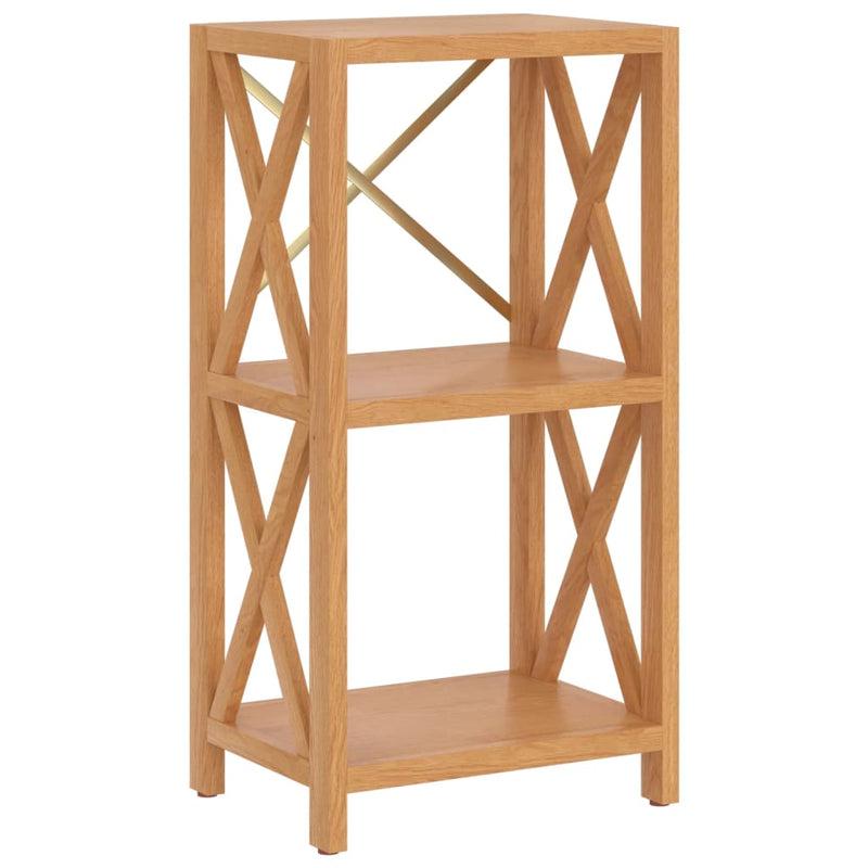 Opbergrek 3-laags 40x30x78 cm massief eikenhout MeubelReus
