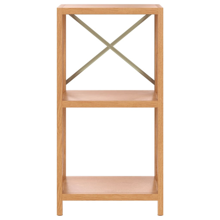 Opbergrek 3-laags 40x30x78 cm massief eikenhout MeubelReus