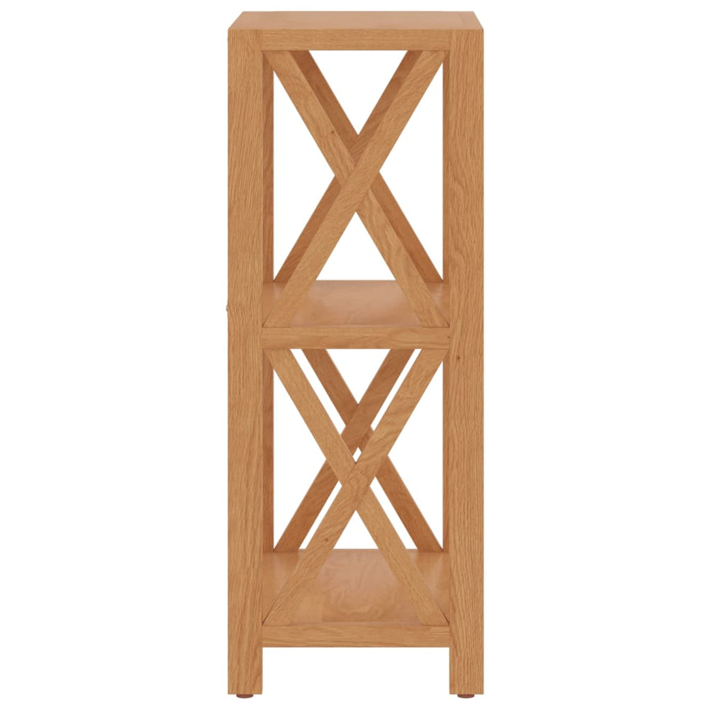 Opbergrek 3-laags 40x30x78 cm massief eikenhout MeubelReus