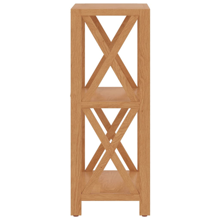 Opbergrek 3-laags 40x30x78 cm massief eikenhout MeubelReus