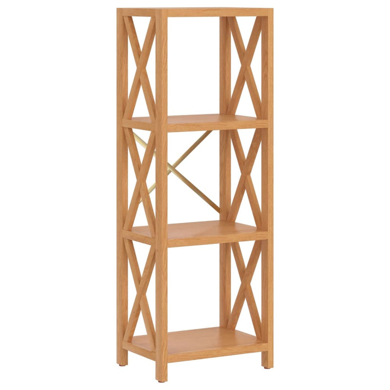 Opbergrek 4-laags 40x30x112 cm massief eikenhout MeubelReus