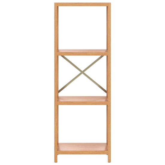 Opbergrek 4-laags 40x30x112 cm massief eikenhout MeubelReus
