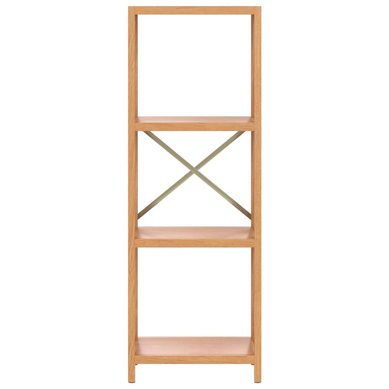 Opbergrek 4-laags 40x30x112 cm massief eikenhout MeubelReus