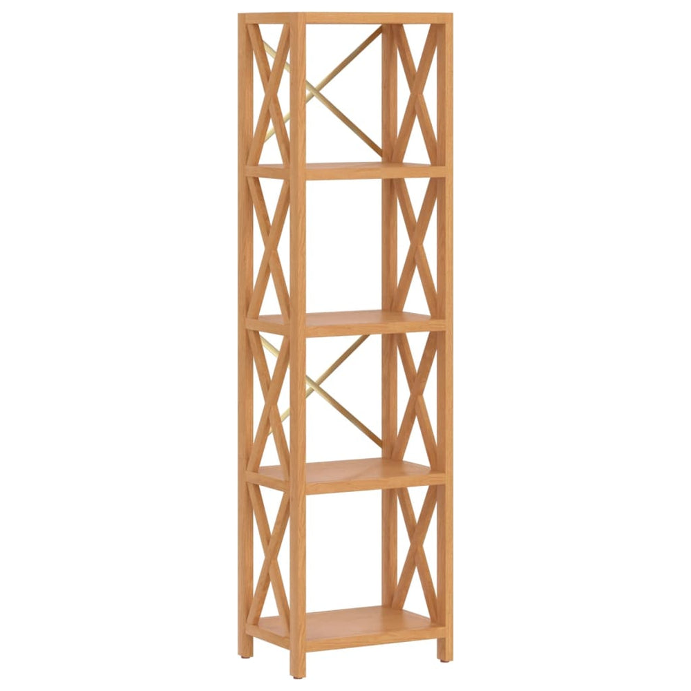Opbergrek 5-laags 40x30x146 cm massief eikenhout MeubelReus
