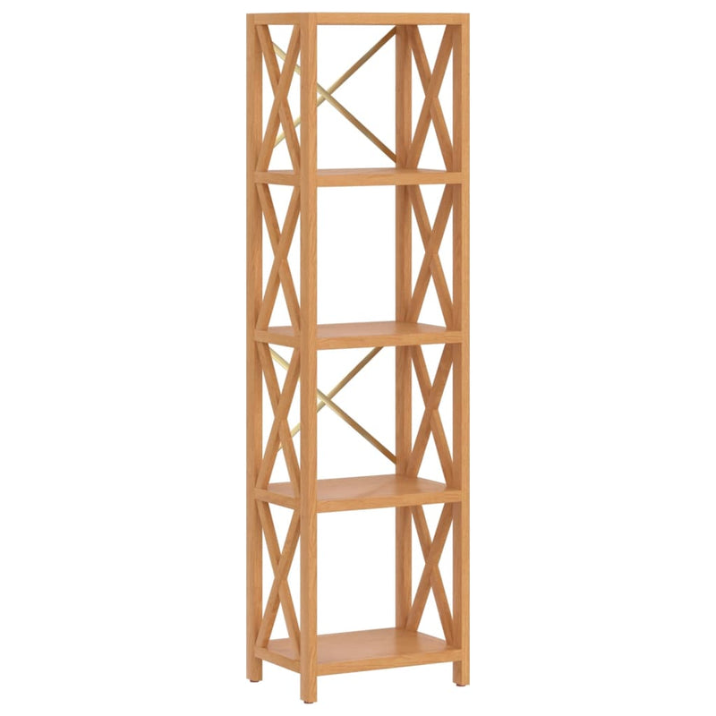 Opbergrek 5-laags 40x30x146 cm massief eikenhout MeubelReus
