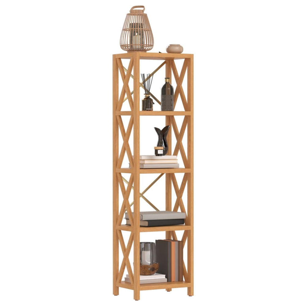 Opbergrek 5-laags 40x30x146 cm massief eikenhout MeubelReus