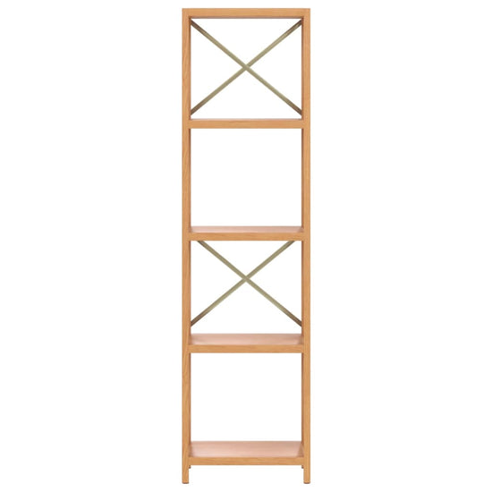 Opbergrek 5-laags 40x30x146 cm massief eikenhout MeubelReus