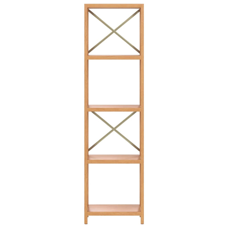 Opbergrek 5-laags 40x30x146 cm massief eikenhout MeubelReus