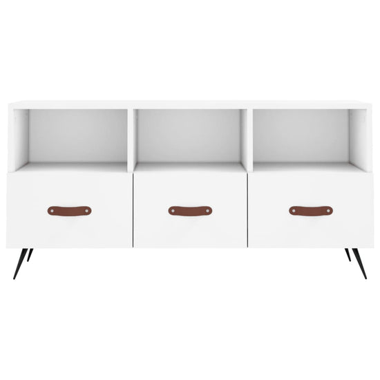 Tv-meubel 102x36x50 cm bewerkt hout wit MeubelReus