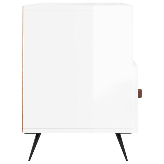 Tv-meubel 102x36x50 cm bewerkt hout hoogglans wit MeubelReus