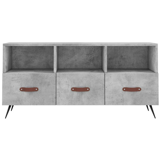 Tv-meubel 102x36x50 cm bewerkt hout betongrijs MeubelReus