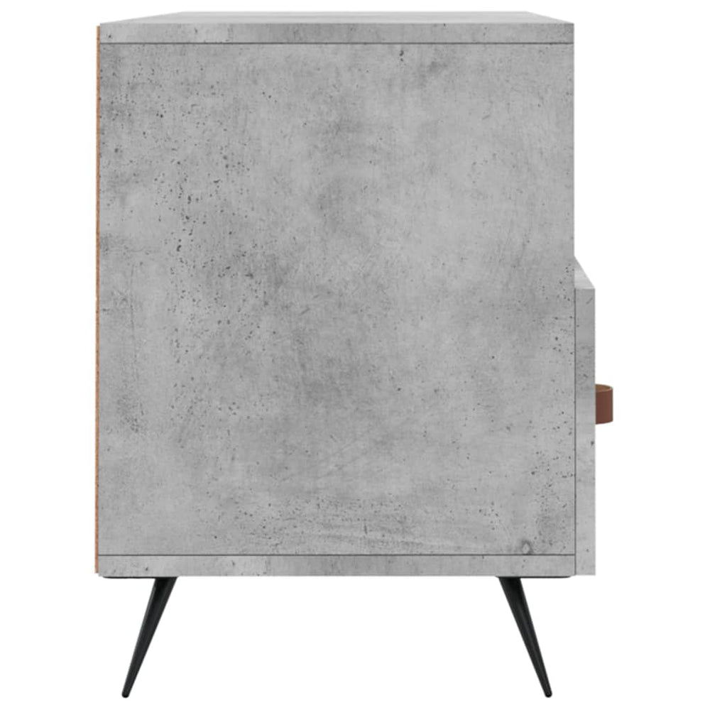 Tv-meubel 102x36x50 cm bewerkt hout betongrijs MeubelReus