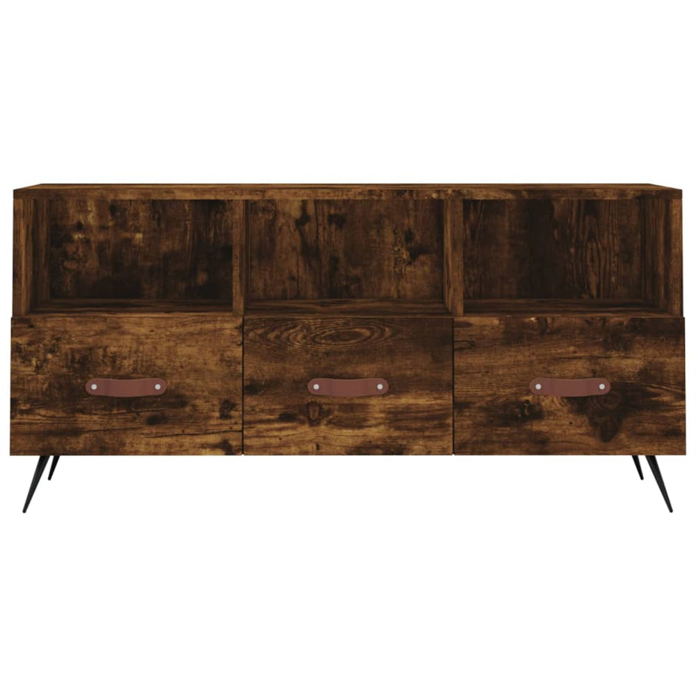Tv-meubel 102x36x50 cm bewerkt hout gerookt eikenkleurig MeubelReus