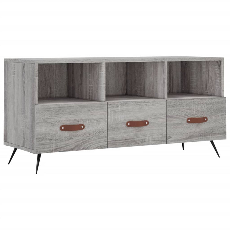 Tv-meubel 102x36x50 cm bewerkt hout grijs sonoma eikenkleurig MeubelReus