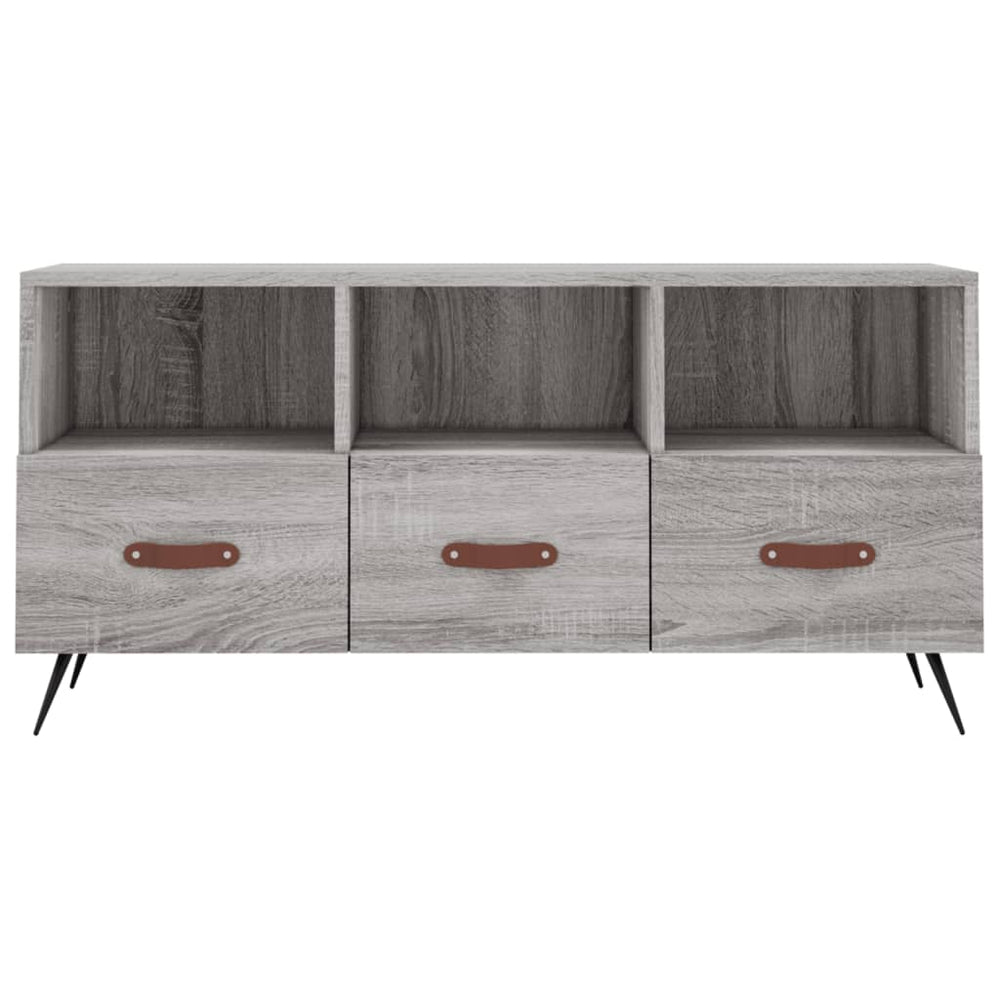 Tv-meubel 102x36x50 cm bewerkt hout grijs sonoma eikenkleurig MeubelReus