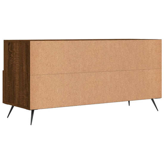 Tv-meubel 102x36x50 cm bewerkt hout bruin eikenkleur MeubelReus