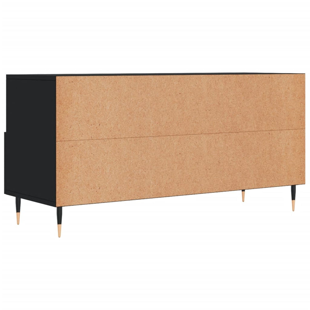 Tv-meubel 102x36x50 cm bewerkt hout zwart MeubelReus
