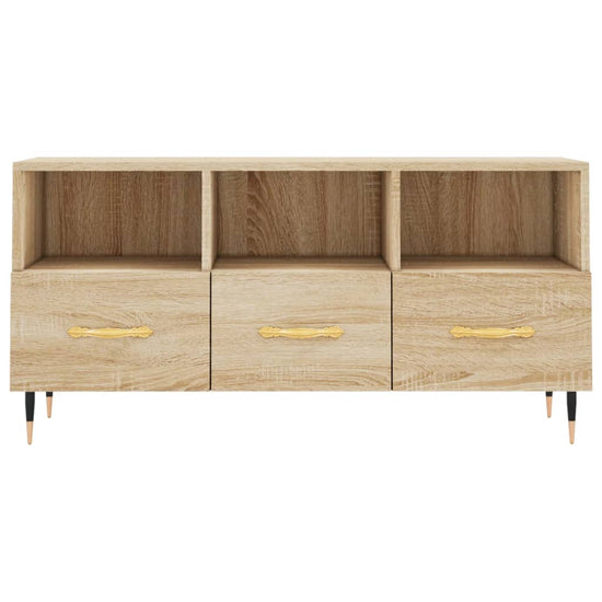 Tv-meubel 102x36x50 cm bewerkt hout sonoma eikenkleurig MeubelReus