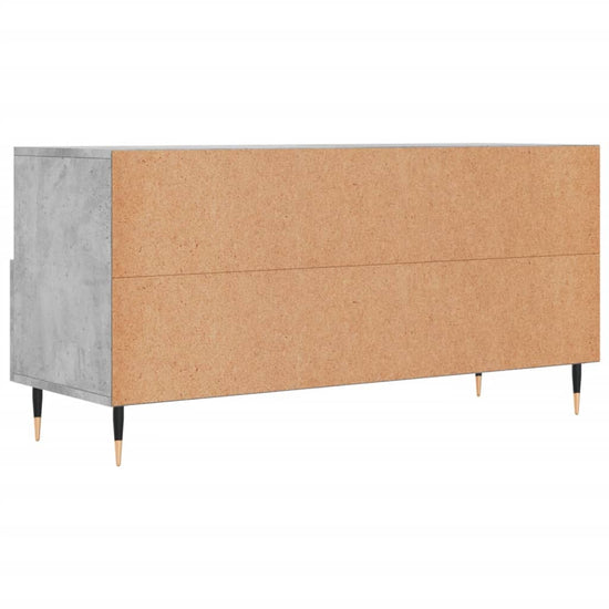 Tv-meubel 102x36x50 cm bewerkt hout betongrijs MeubelReus