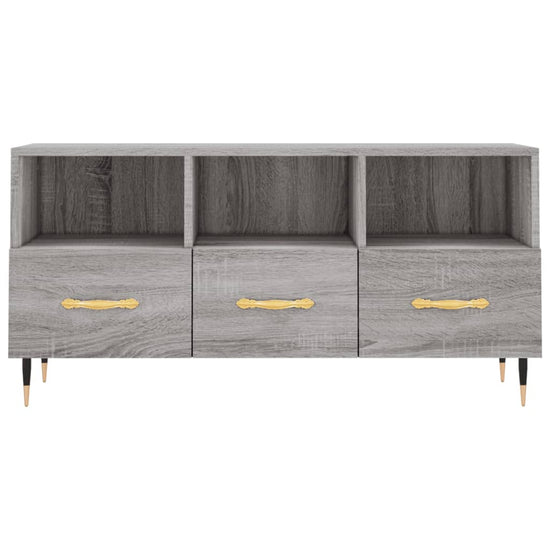 Tv-meubel 102x36x50 cm bewerkt hout grijs sonoma eikenkleurig MeubelReus