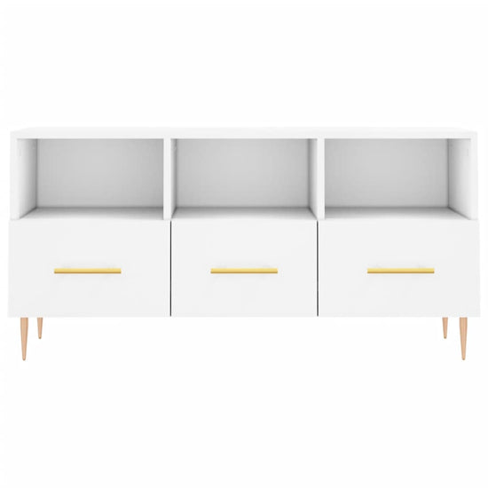Tv-meubel 102x36x50 cm bewerkt hout wit MeubelReus