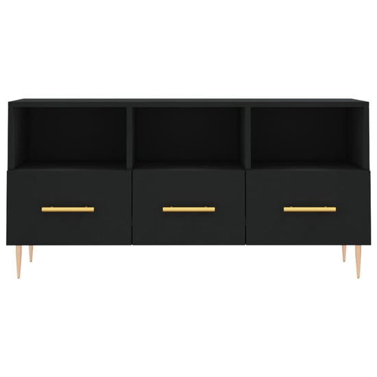 Tv-meubel 102x36x50 cm bewerkt hout zwart MeubelReus