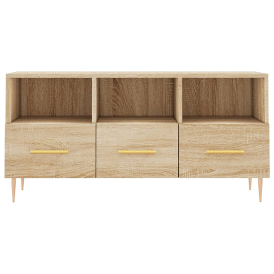 Tv-meubel 102x36x50 cm bewerkt hout sonoma eikenkleurig MeubelReus
