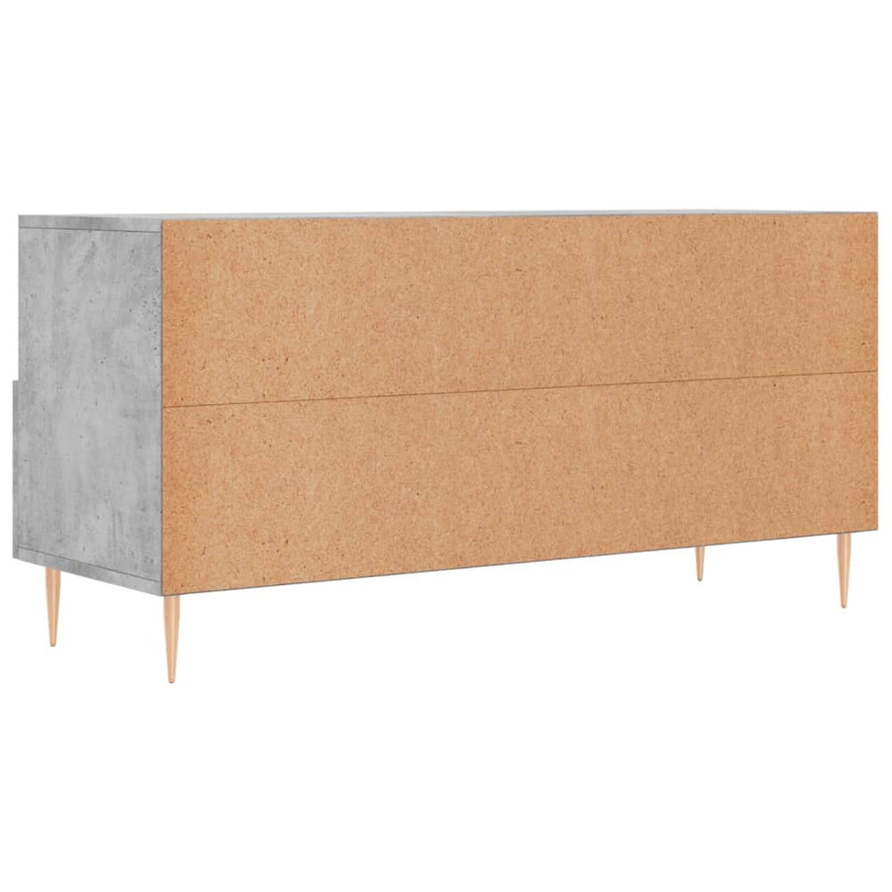 Tv-meubel 102x36x50 cm bewerkt hout betongrijs MeubelReus