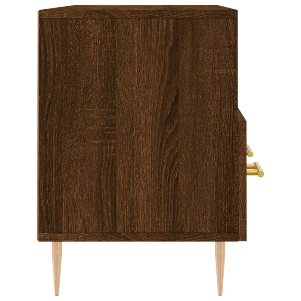 Tv-meubel 102x36x50 cm bewerkt hout bruin eikenkleur MeubelReus