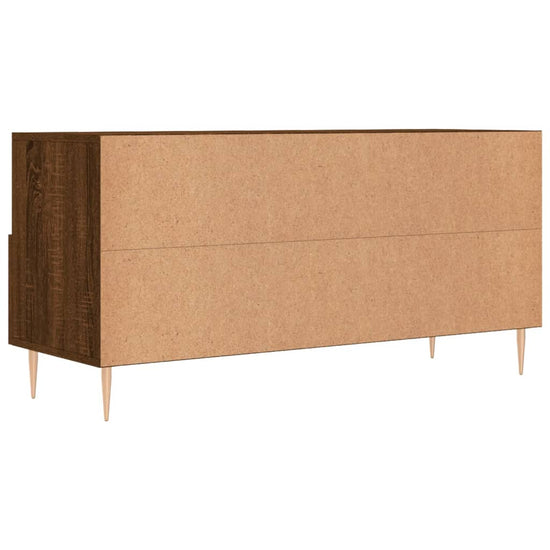 Tv-meubel 102x36x50 cm bewerkt hout bruin eikenkleur MeubelReus