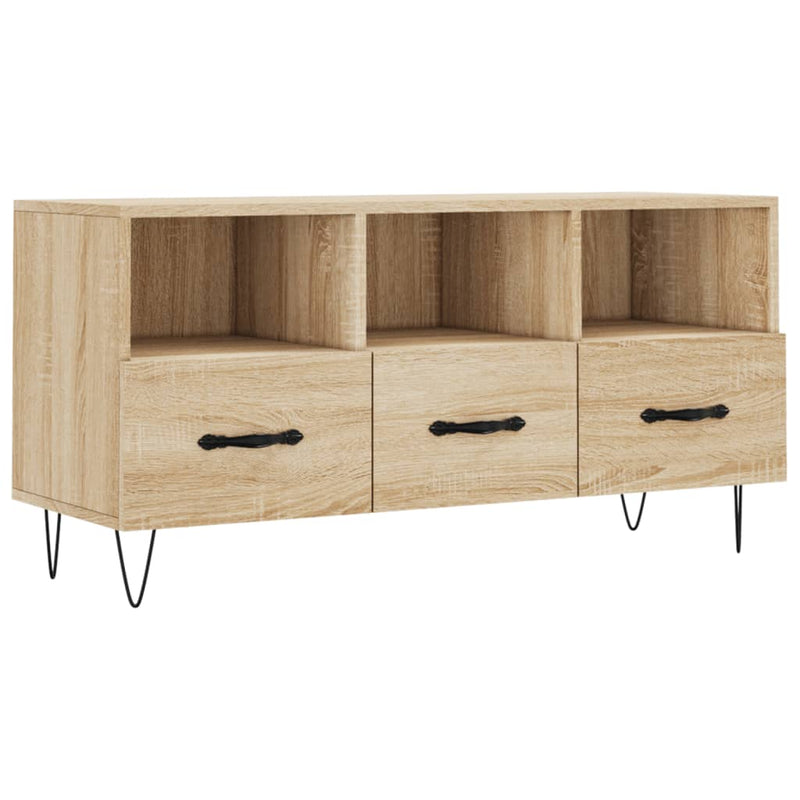 Tv-meubel 102x36x50 cm bewerkt hout sonoma eikenkleurig MeubelReus