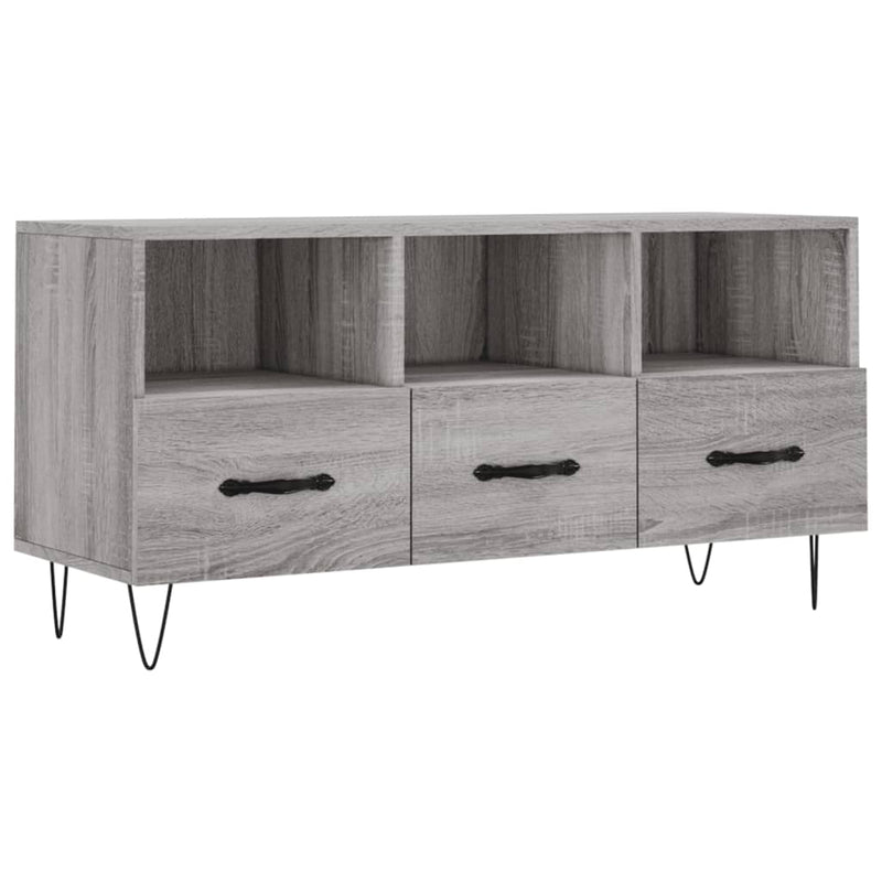 Tv-meubel 102x36x50 cm bewerkt hout grijs sonoma eikenkleurig MeubelReus