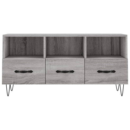 Tv-meubel 102x36x50 cm bewerkt hout grijs sonoma eikenkleurig MeubelReus